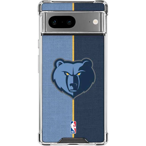 NBA Memphis Grizzlies Canvas Google Pixel 7a Clear Case